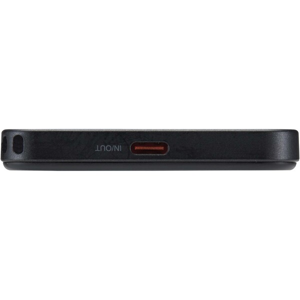 SMART 5000 mAh recycled plastic magnetic power bank with lanyard