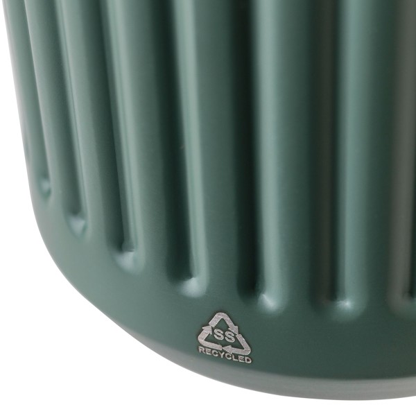Gerecyclede roestvrijstalen reismok (400 ml) Chiara - wit