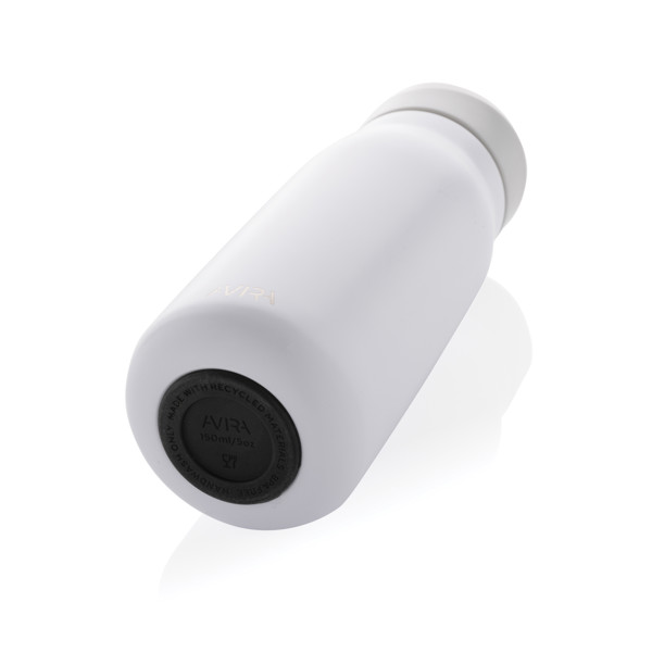Mini bouteille de voyage 150ml en acier RCS Avira Ain - Blanc