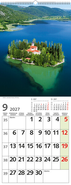 Uski zidni kalendar – Čarobna Hrvatska
