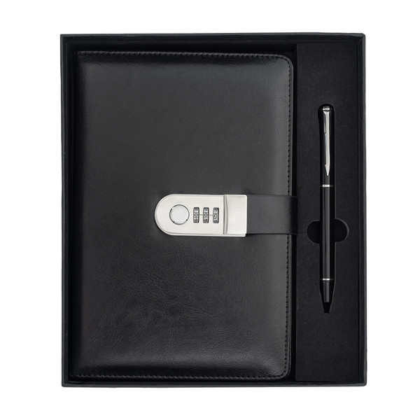 Windsor gift set with notebook and pen - Black