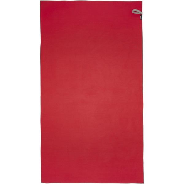 Serviette Pieter certifiée GRS ultra-légère et à séchage rapide 100 x 180 cm - Rouge