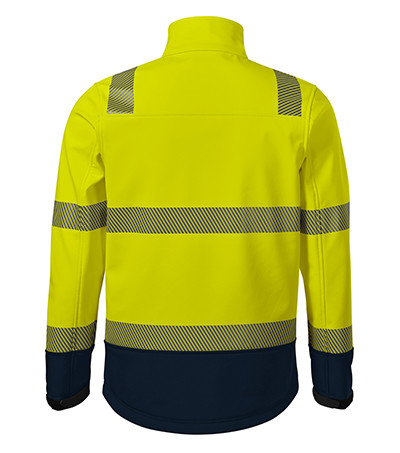 Softshellová Bunda Unisex Rimeck® Hv Drop - Fluorescenčná Žltá / 4XL
