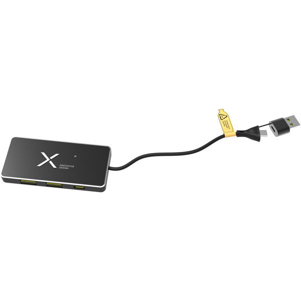 Hub USB 8 em 1 com entrada dupla e 6 portas "SCX.design H20"
