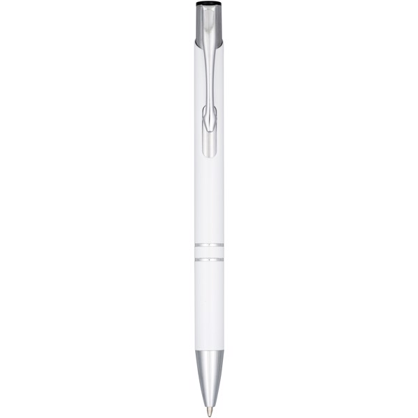 Kemični svinčnik iz anodiziranega aluminija Moneta - White