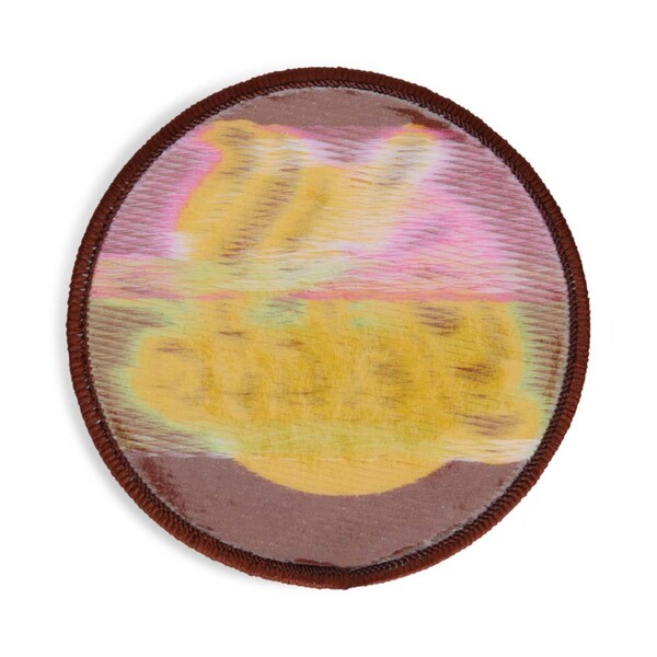 Sublimated patch with merrow border - 6cm / Iron-on