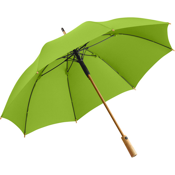 AC-Midsize-Bambus-Stockschirm ÖkoBrella - Limette Ws