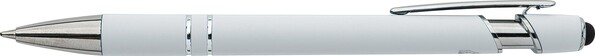 Recyclede aluminium balpen Primo - wit