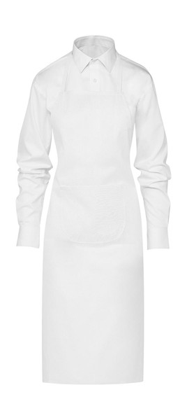 Budapest Festival Apron With Pocket - White / ONE SIZE