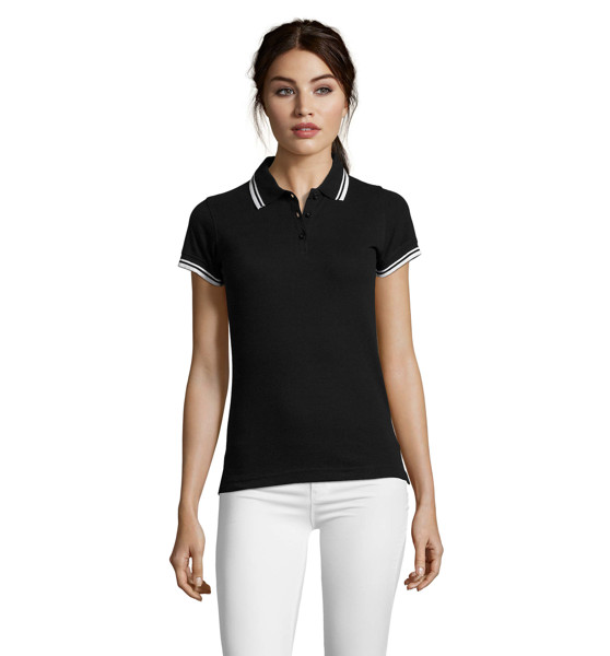 PASADENA POLO FEMININO 200 Pasadena Women - Preto / BrancoXXL