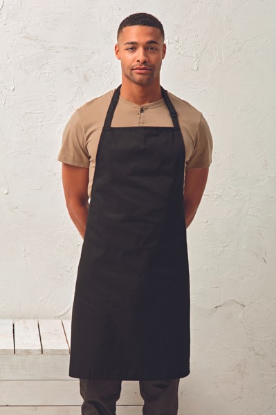 ‘Antimicrobial’ Bib Apron - White