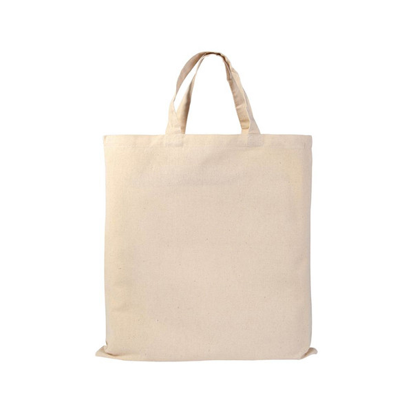 135 G/M2 Cotton Shopping Bag, Short Handles