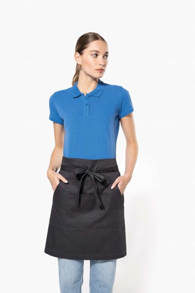 Polycotton Mid-Length Apron - White
