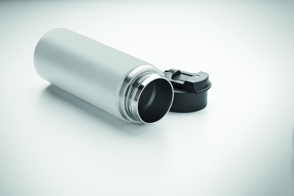 Double wall bottle 500 ml Suma Grip - White