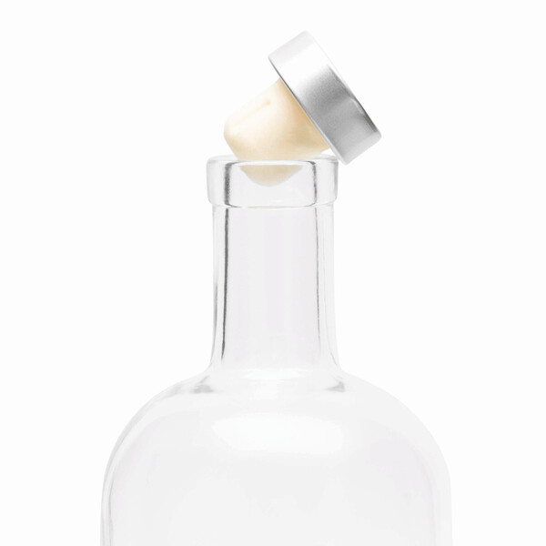 Glass Drinking Bottle Pearly