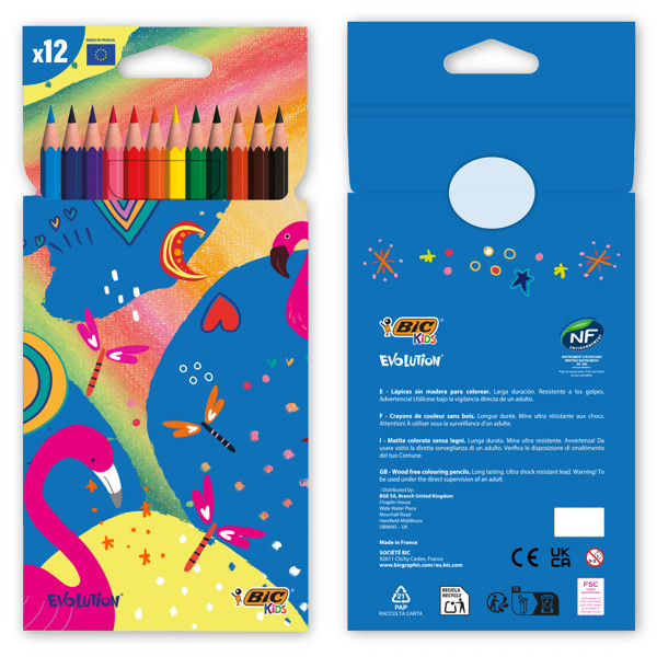 BIC® Kids Evolution® Colouring set x12 units