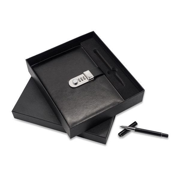 Windsor gift set with notebook and pen - Black