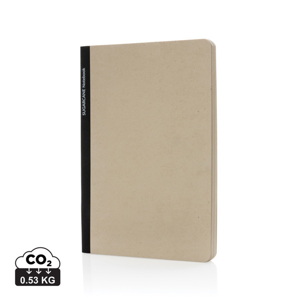 Stylo Bonsucro zertifiziertes Zuckerrohrpapier Notizbuch A5 - Schwarz