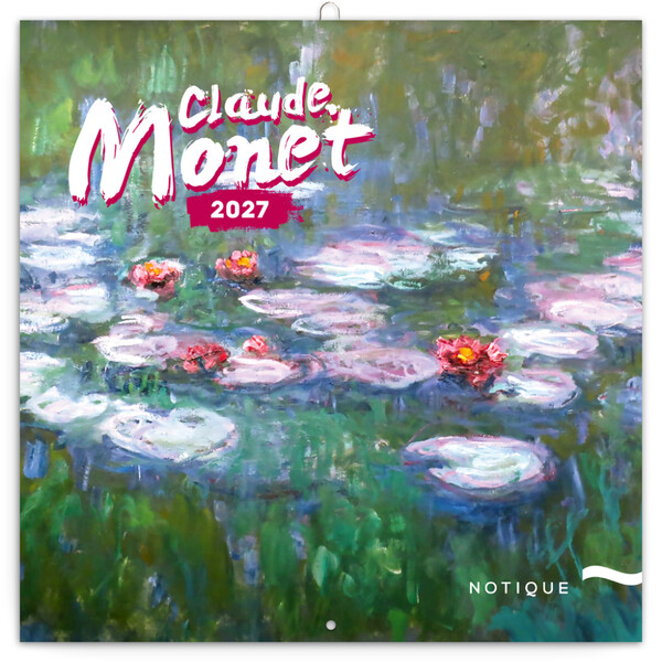 Notique Poznámkový Kalendář Claude Monet 2027, 30 x 30 cm - Východní