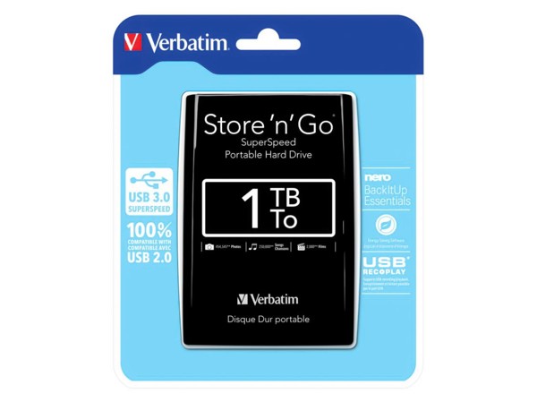 External HDD Verbatim 1TB Store ’n’ Go - GREY
