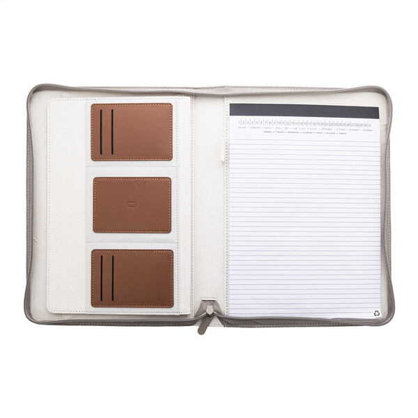 Recycled Canvas Document Folder Carbasa Zip