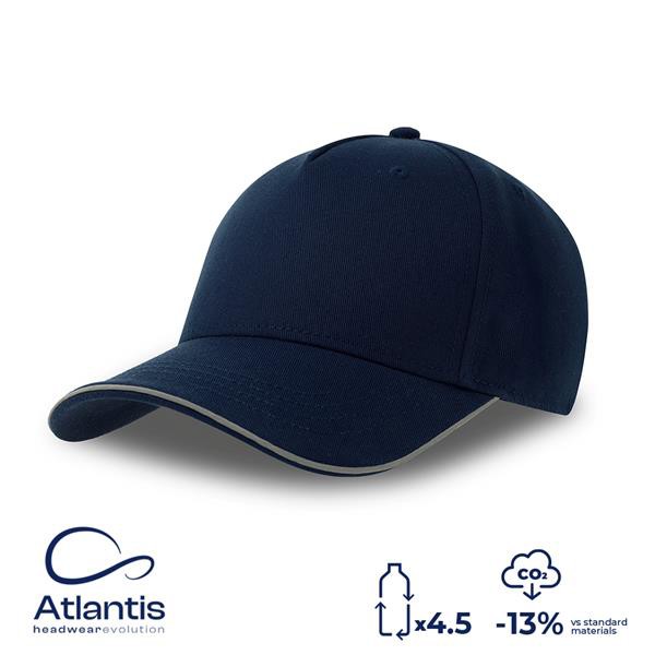 Boné Reflect-S, 100% Poliéster Reciclado - Preto