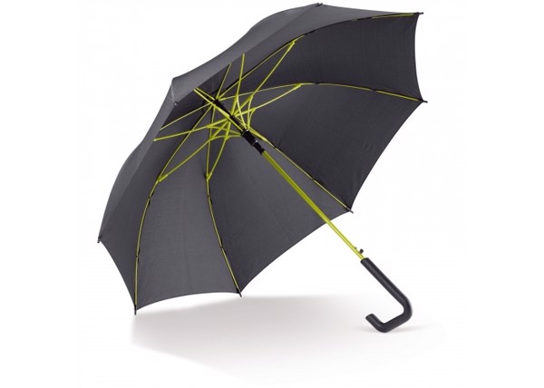 Stick umbrella 23” auto open - Black / Light Green