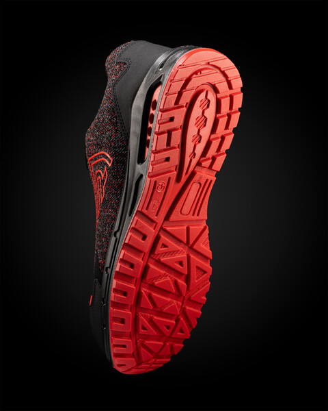 Workwear Shoe - Negro/Rojo Melange/Rojo Laboral / SIZE 47