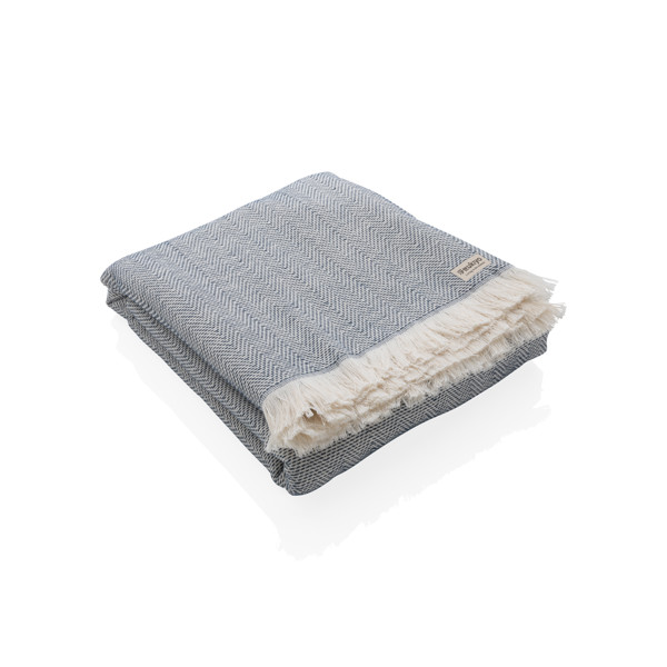 Serviette 4 Saisons Ukiyo Hisako AWARE™ Made in Europe - Bleu Marine