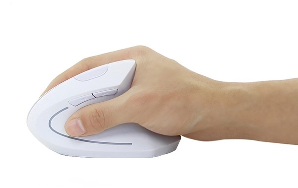 Vertical wireless mouse