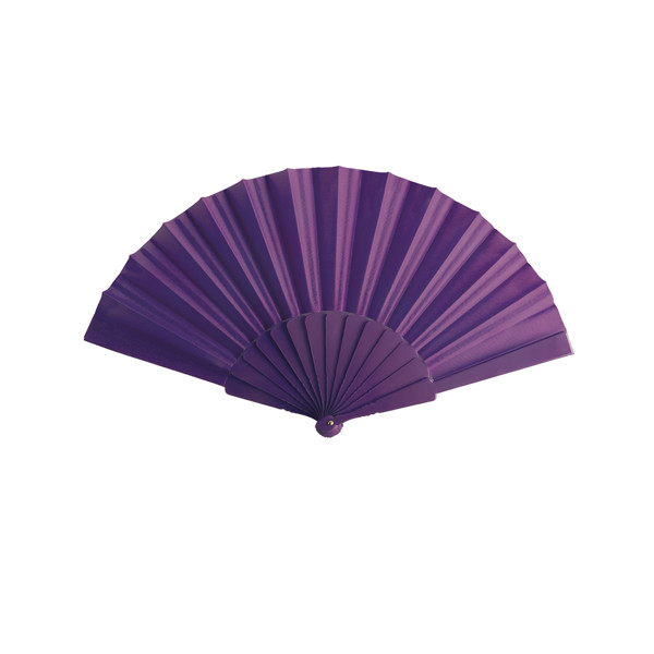 Abanico Tela - Morado
