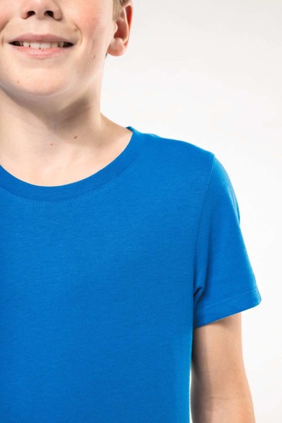Kids' Bio150ic Crew Neck T-Shirt - Light Royal Blue / 12/14