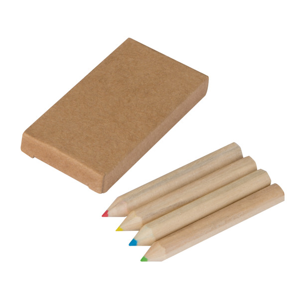 4 colouring pencils set SERAFIN - Brown