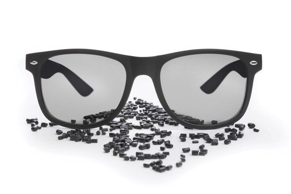 GRS recycled PC plastic sunglasses - Black
