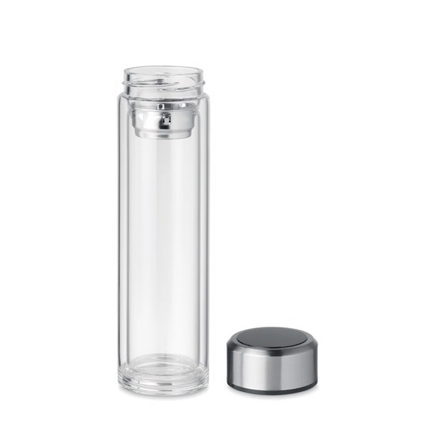 Pole Glass bottle,390 ml,LED thermometer