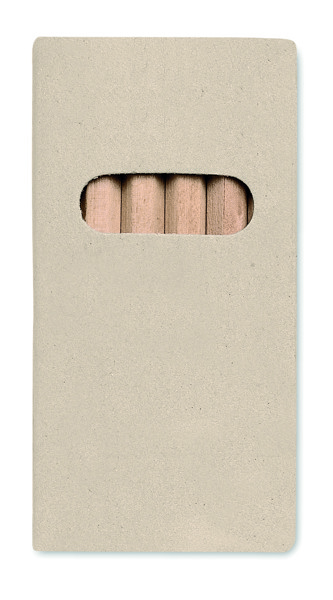 Abigail 6 coloured pencils, recycled box
