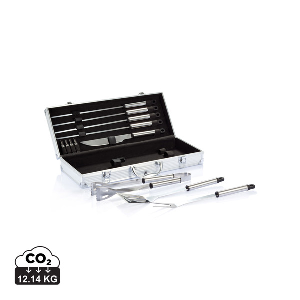 XD - 12 pcs barbecue set in aluminium box