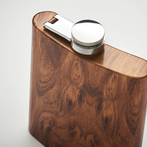 Namib hip flask, recycled steel, 190 ml