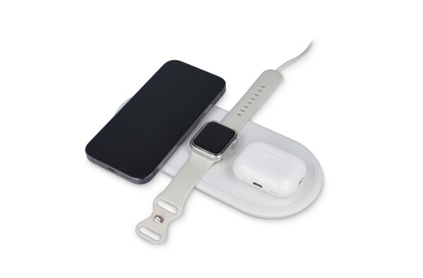 Chargeur sans fil rapide 3-en-1 15 W   téléphones / Apple Watch / AirPod