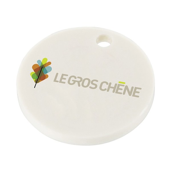 TOKEN IN BIODEGRADABLE PLASTIC, €1 SIZE - 1 EUR / Beige clair