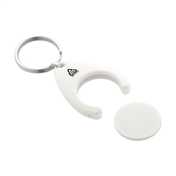 Rabs Trolley Coin Keyring Neppy - White