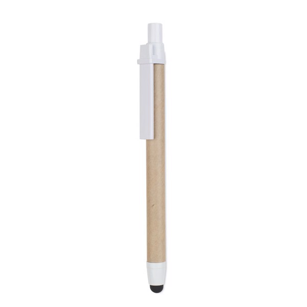 Recycled carton touch pen Recytouch - White