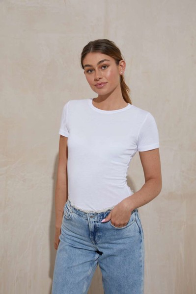 Women's Tri-Blend T - Solid White / XL