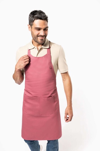 Cotton Apron With Pocket - Olive Camouflage