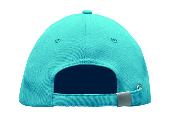 Cappellino 5 pannelli RPET Senga - Turchese