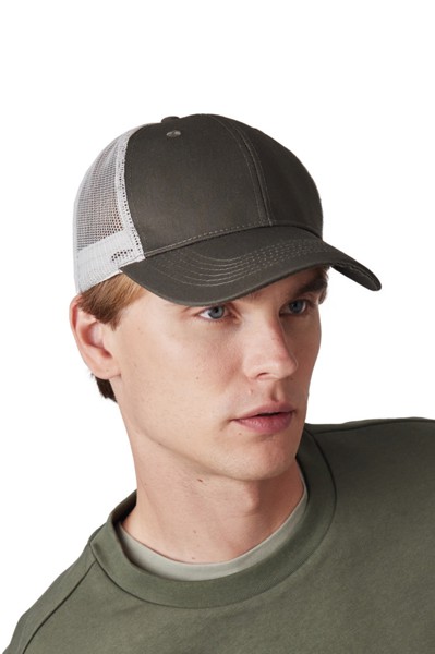 Oekotex Certified Trucker Cap - White / White