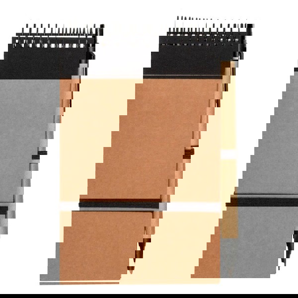 Notizbuch ca. A6 mit Kugelschreiber | Chapman - schwarz