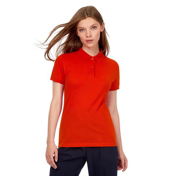 Polo B&C Inspire Women 170G - 100% Algodão Orgânico Ou Em Conversão - Urban Khaki / XS