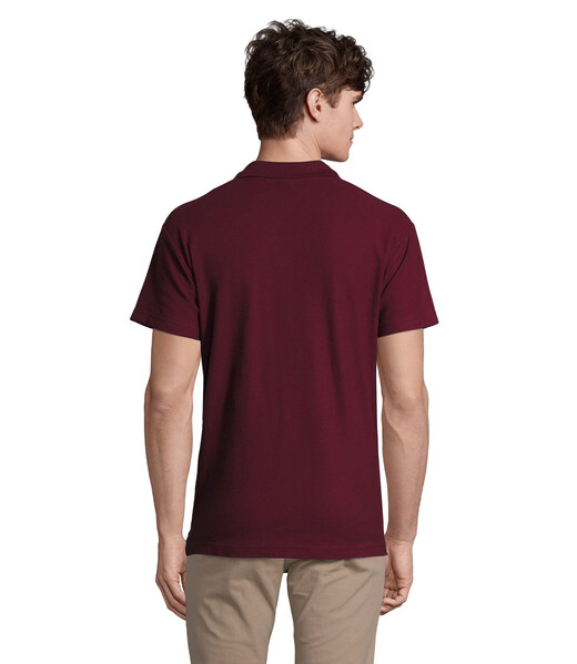 SPRING II  Polo homen  210g - BurgundyL