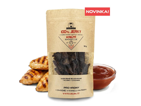 100% JERKY Morčacie sušené barbecue